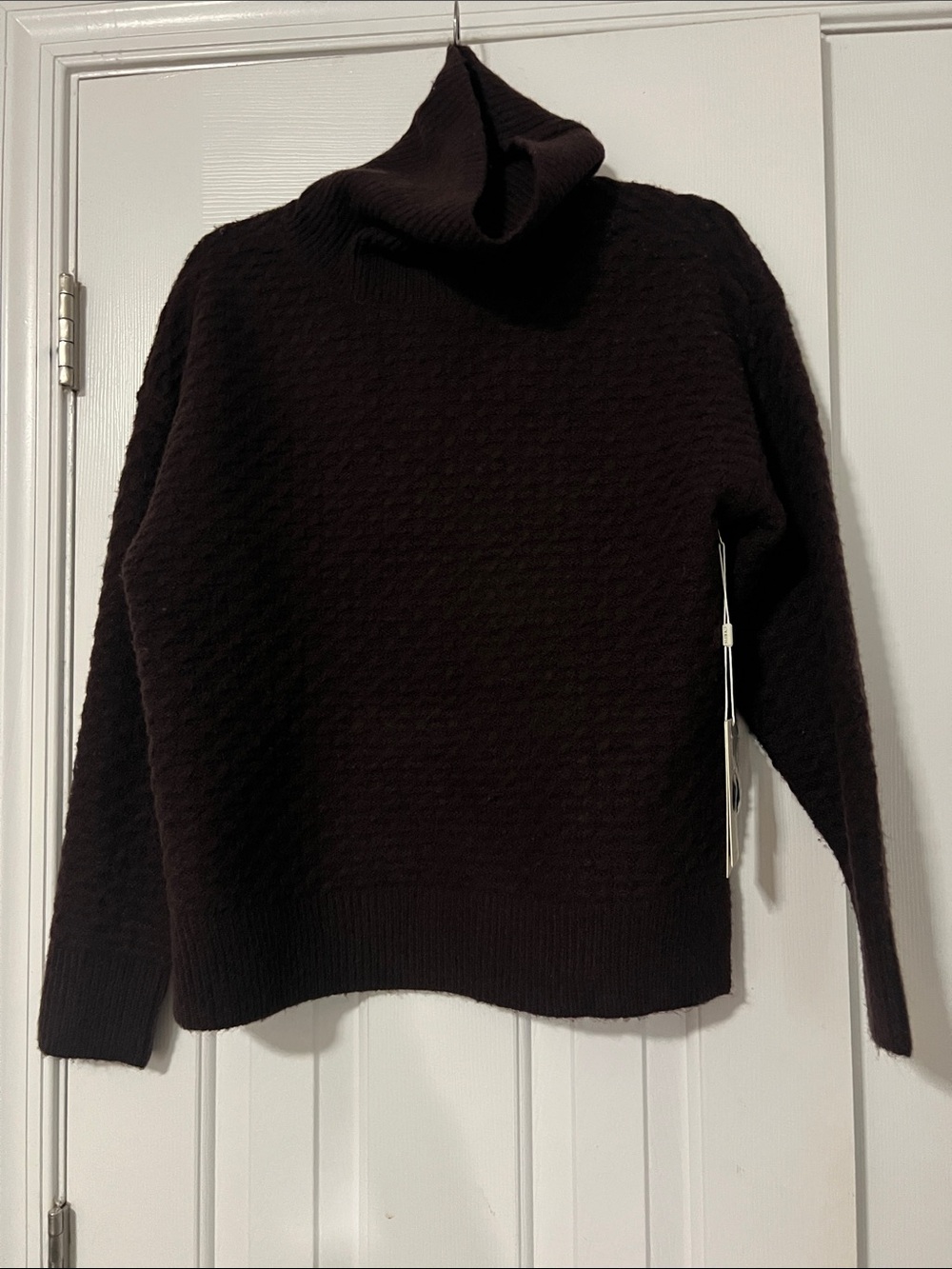Cyrus Chocolate Brown Cowl Neck Sweater